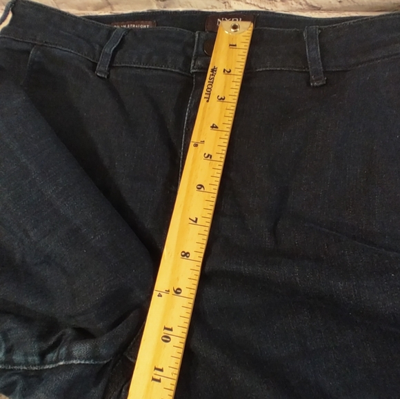 NYDJ Marilyn Straight Dark Denim Jeans 14WP Lift X Tuck Stretch Jeans - Picture 7 of 16